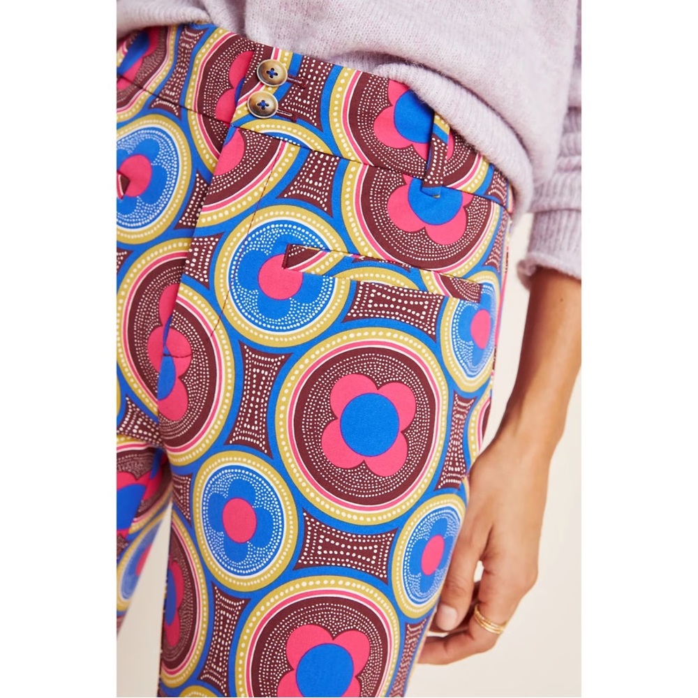 Essential slim trousers in blue floral
